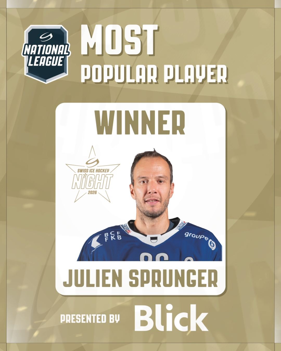Most Popular Player Winner Julien Sprunger.jpg Most Popular Player Winner Julien Sprunger.jpg